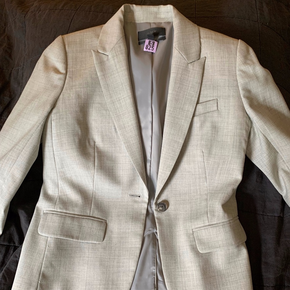 J Crew summer weight merino wool suit